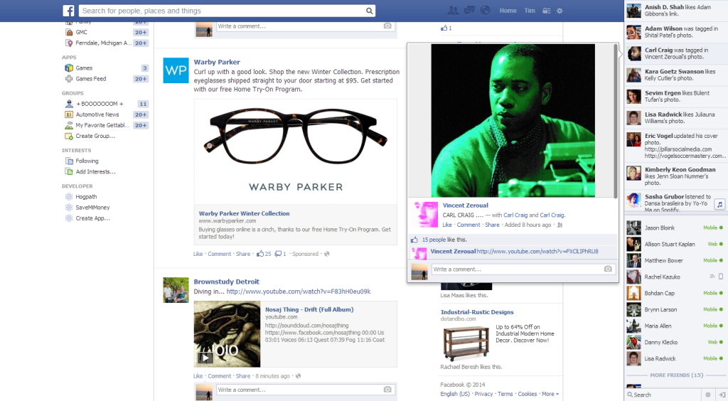 Warby Parker Facebook